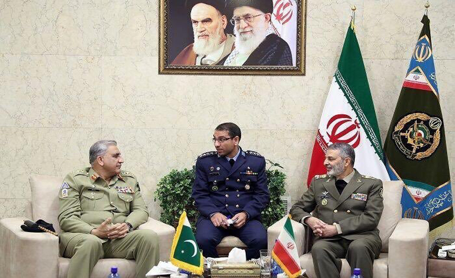 آرمی چیف کی ایرانی آرمی چیف اور سیکرٹری سپریم قومی سلامتی کونسل سے ملاقات