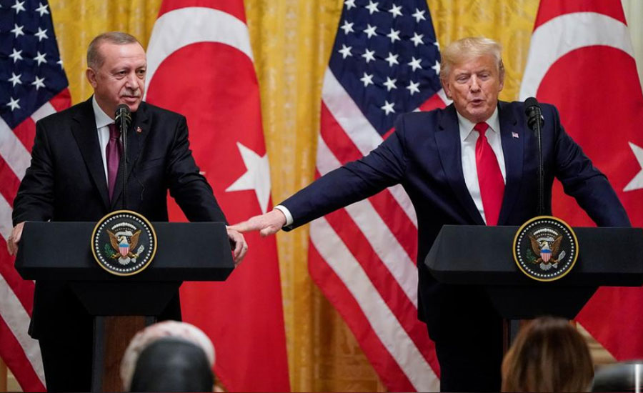 ترک صدر کی امریکی ہم منصب سے وائٹ ہاؤس میں ملاقات