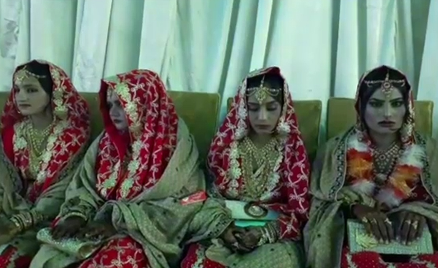 صادق آباد میں اجتماعی شادیوں کی تقریب ،153دلہنیں پیا گھر سدھار گئیں ‏