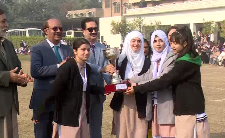 جناح کالج پشاور نے انٹرگرلز ڈگری کالجز چیمپئن شپ ٹرافی جیت لی