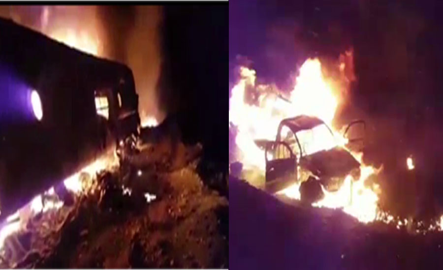 کوئٹہ میں قلعہ سیف اللہ روڈ پر مسافر بس اور وین میں تصادم، 13 افراد جاں بحق