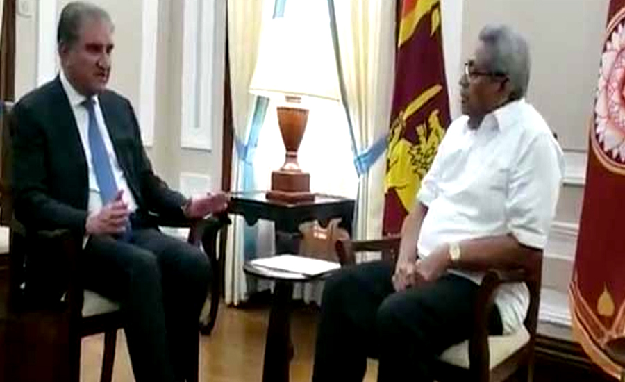 وزیر خارجہ کا دورہ سری لنکا ، ہم منصب اور سری لنکن صدر سے ملاقات