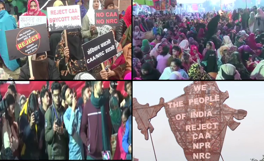 بھارت بھر میں متنازعہ قانون کے خلاف خواتین کے احتجاجی مظاہرے جاری