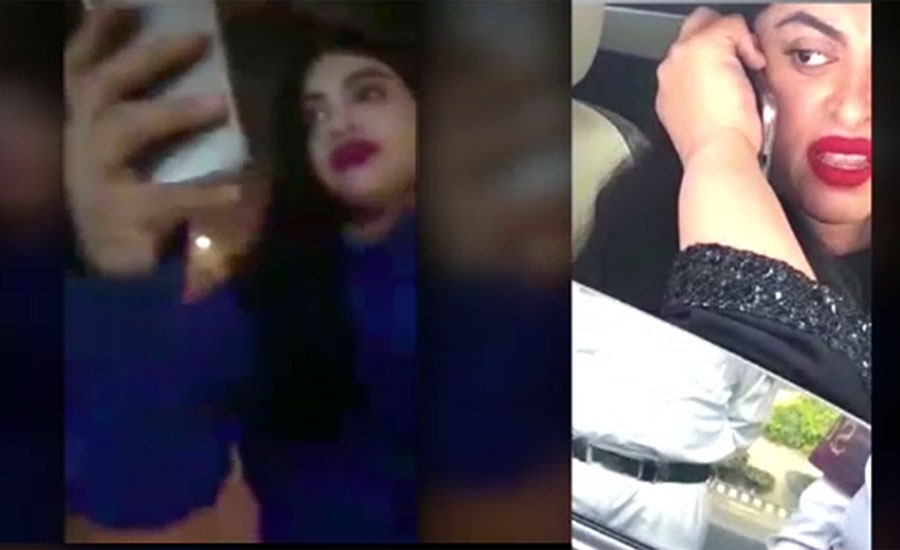 کراچی میں ٹریفک اہلکار سے بدتمیزی کرنے والی ثناء نامی عورت کی ایک اور خاتون سے بدتمیزی