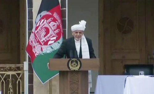  افغان صدر ، اشرف غنی ، دوسری صدارتی مدت ، حلف 