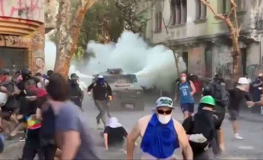 چلی، حکومت مخالف مظاہرین اور سکیورٹی فورسز میں تصادم