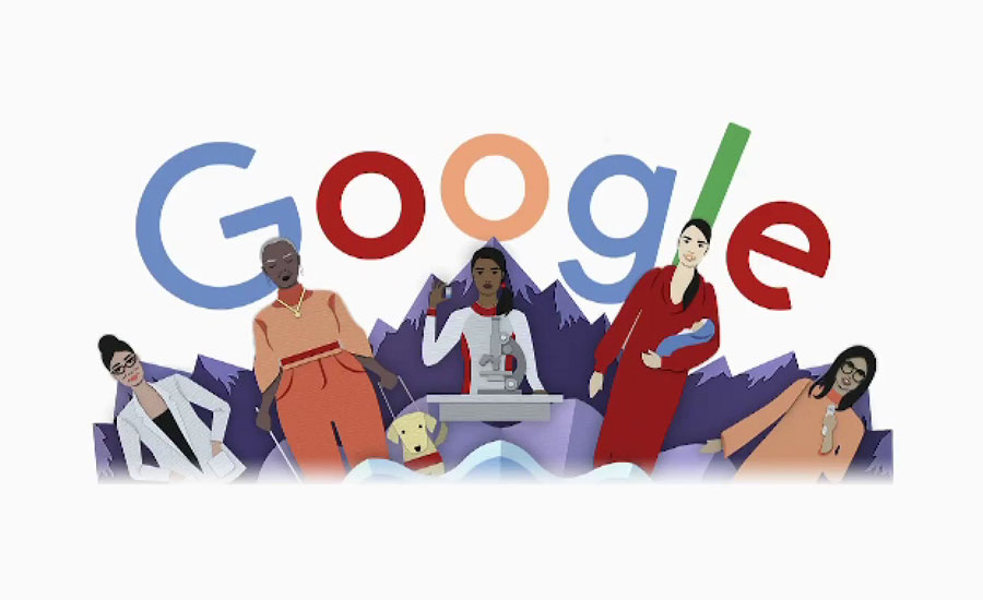 گوگل کا خواتین کے عالمی دن پر زبردست خراج تحسین، ڈوڈل تبدیل کردیا