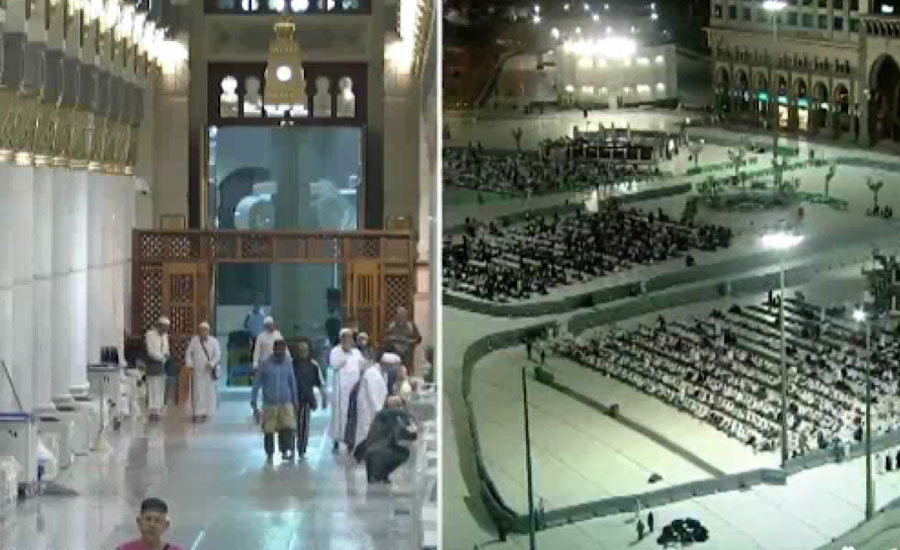 نماز عشاء کے بعد بند مسجد الحرام اور مسجد نبویﷺ کو نماز فجرسے قبل دوبارہ کھولا گیا