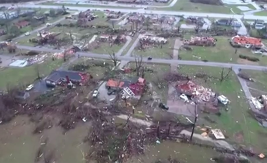 امریکا میں شدید طوفان نے تباہی مچا دی، ریاست ٹینیسی میں 25 افراد ہلاک