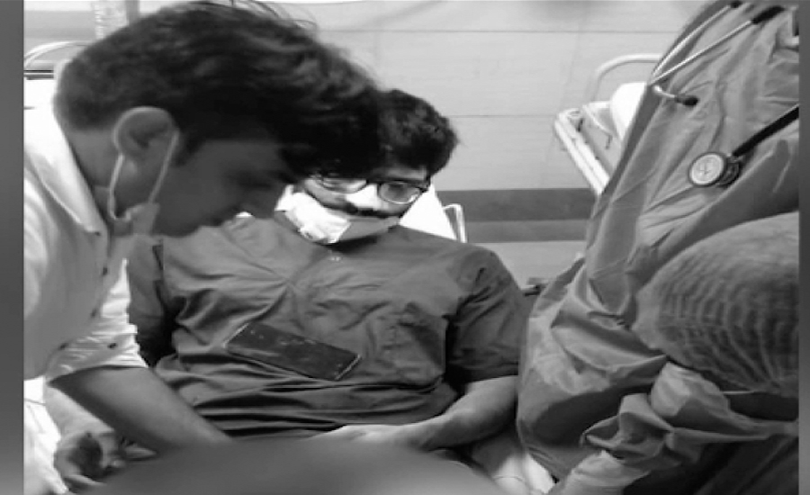 این آئی سی وی ڈی اسپتال کراچی میں فائرنگ سے ڈاکٹر زخمی ، ملزم گرفتار