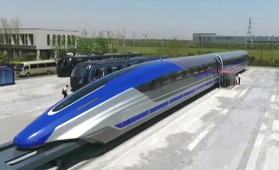 چین میں مقناطیسی نظام کے تحت چلنے والی ٹرین کا کامیاب تجربہ
