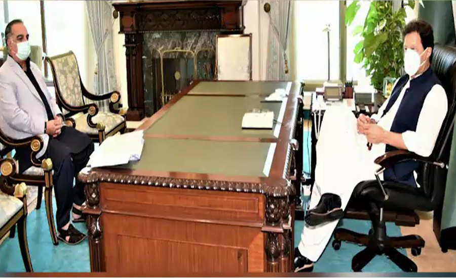 وزیر اعظم سے گورنر سندھ عمران اسماعیل کی ملاقات ، کورونا کی صورتحال پر تبادلہ خیال