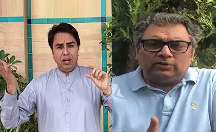 علی زیدی اور شہبازگل کی کراچی میں پانی کی نکاسی نہ ہونے پر تنقید