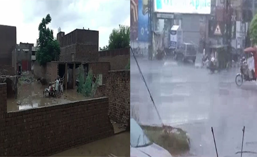 لاہور اور گردونواح میں ٹھنڈی ہواؤں اور کالی گھٹاؤں کے ساتھ موسلا دھار بارش