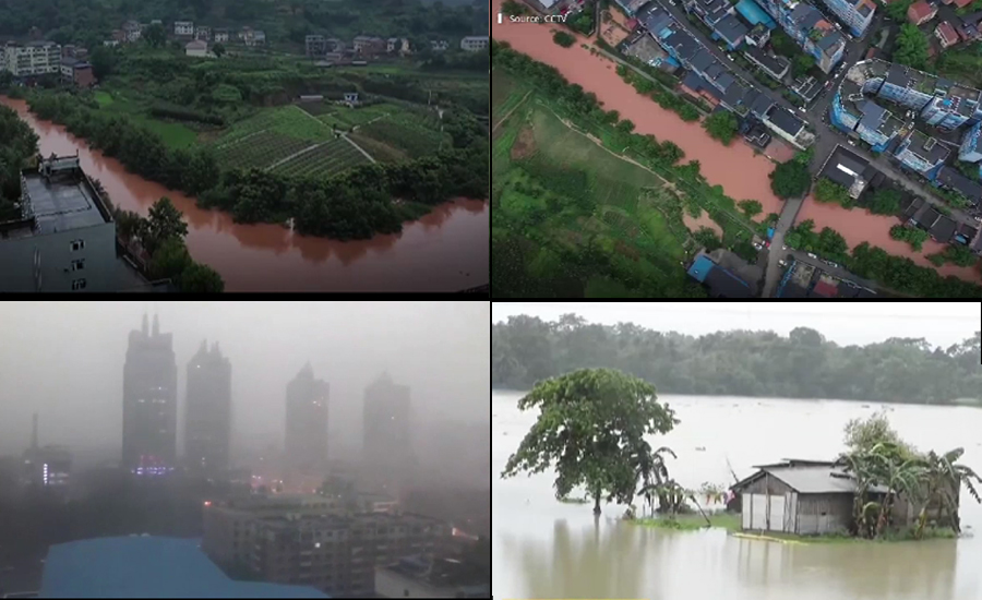چین اور بھارت میں مون سون کی بارشوں نے تباہی مچادی