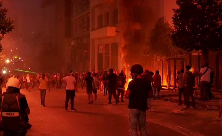 سانحہ بیروت کے بعد لبنان میں حکومت مخالف مظاہروں کا سلسلہ جاری