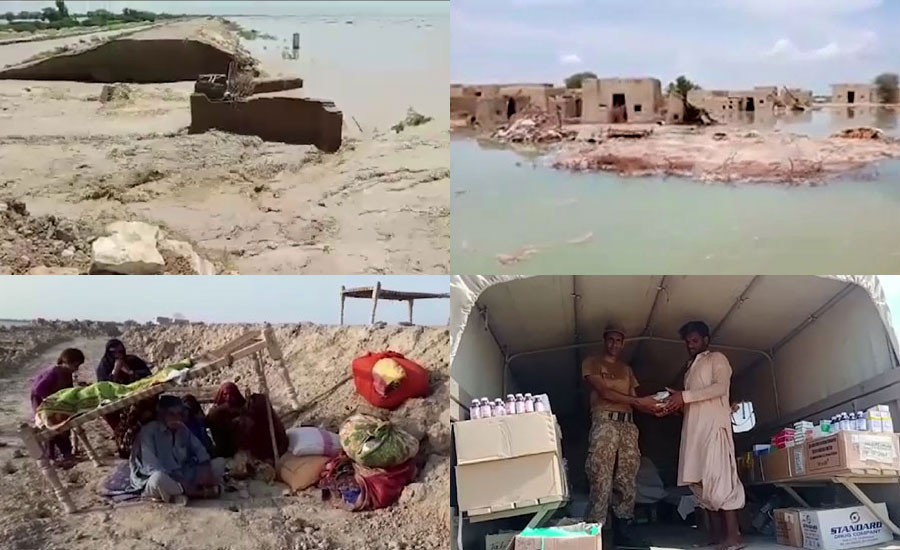 وزیراعلیٰ سندھ کا دورہ بے سود، دادو کاچھو میں سیلاب کی تباہ کاریاں جاری