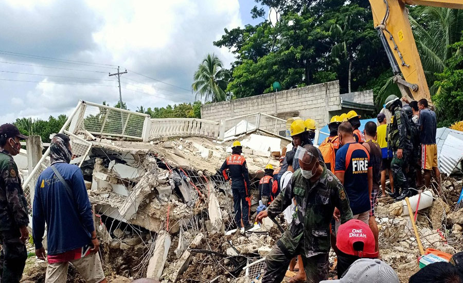 فلپائن میں 6.7 شدت کا زلزلہ، گھر اور عمارتیں لرز اٹھیں، ایک شخص ہلاک