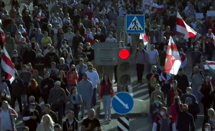 بیلا روس کے صدر کیخلاف ملک گیر احتجاجی مظاہرے جاری