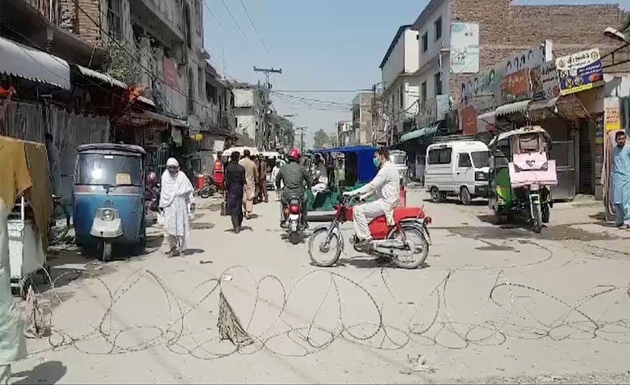 کورونا پھیلنے کا خدشہ، پشاور میں 20 مقامات مائیکرو اسمارٹ لاک ڈاؤن کے تحت سیل