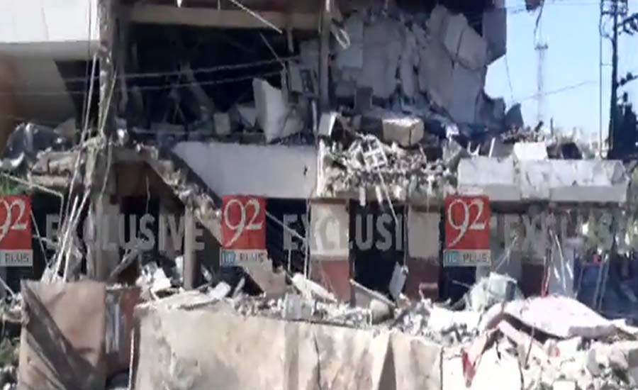 کراچی ، گلشن اقبال مسکن چورنگی کے قریب عمارت میں دھماکہ ، 5افراد جاں بحق