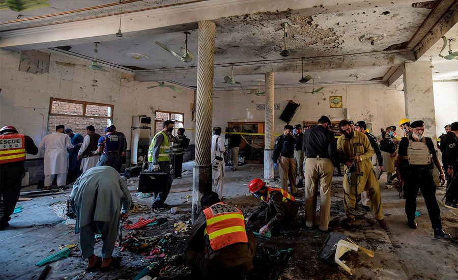 پشاور دیر کالونی میں مدرسے میں دھماکہ ،8 افراد شہید، 100 زخمی