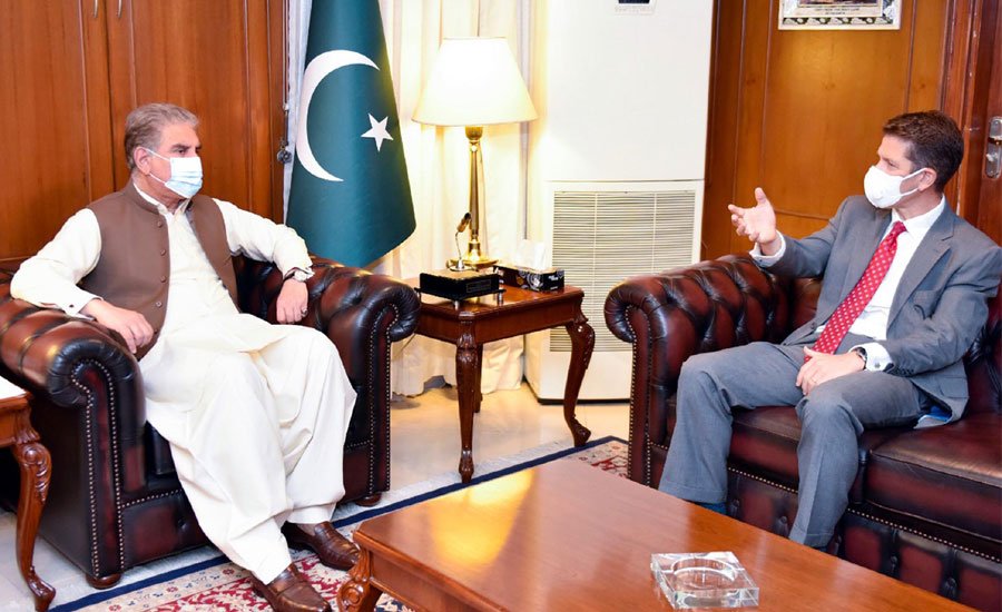 شاہ محمود سے برطانوی ہائی کمشنر ڈاکٹر کرسچین ٹرنر کی ملاقات، دوطرفہ تعلقات پر تبادلہ خیال