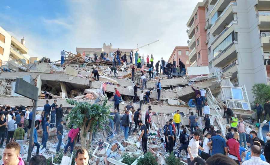 ترکی زلزلے سے لرز اُٹھا، 12 افراد جاں بحق، 120 سے زائد زخمی
