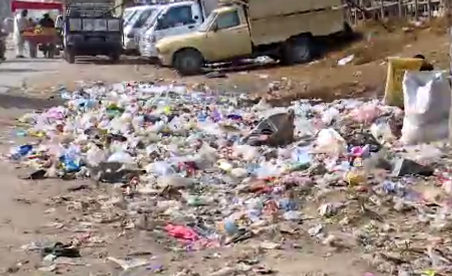 کراچی میں جگہ جگہ کچرے کے ڈھیر، ملیر میں تعفن پھیلنے لگا