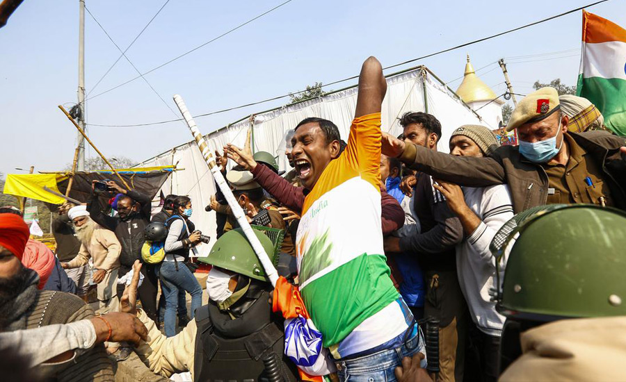 بھارتی ریاست ہریانہ میں کسانوں اور پولیس میں جھڑپیں، مظاہرین پر لاٹھی چارج