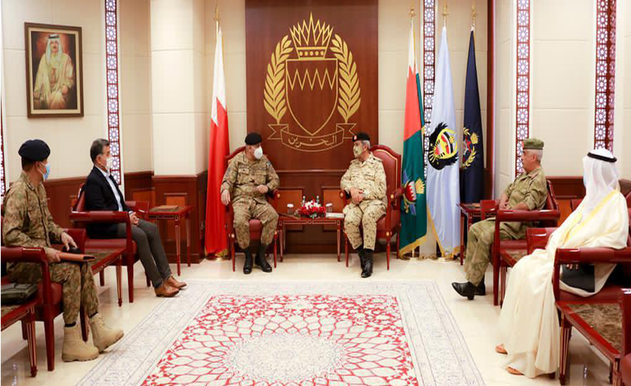 آرمی چیف کا بحرین کا دورہ، کمانڈر بحرین نیشنل گارڈ فیلڈ مارشل محمد بن عیسیٰ الخلیفہ سے ملاقات