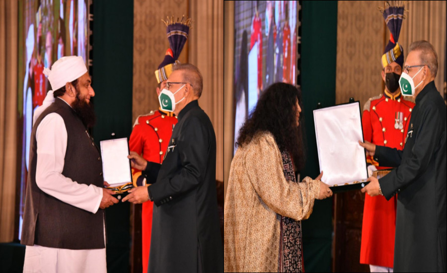 عابدہ پروین، مولانا طارق جمیل سمیت 88 شخصیات کو سول ایوارڈز سے نوازدیا گیا