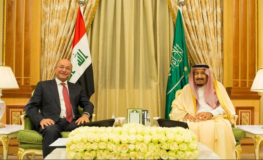 عراقی وزیراعظم مصطفی الکاظمی کا دورہ سعودی عرب، وفد کے ہمراہ عمرہ ادا کیا