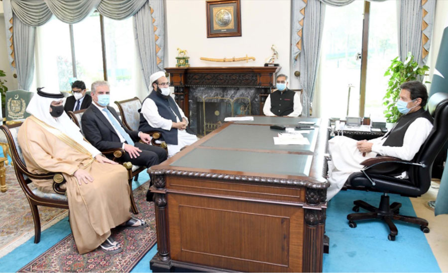 وزیراعظم سے سعودی سفیر کی ملاقات، دو طرفہ تعلقات پر تبادلہ خیال