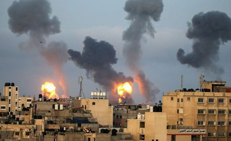 غزہ کے 130 مقامات پر اسرائیلی جنگی طیاروں کی بمباری، 28 فلسطینی شہید