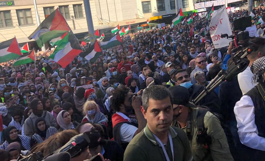 فلسطین پر اسرائیلی بربریت کے خلاف دنیا سراپا احتجاج