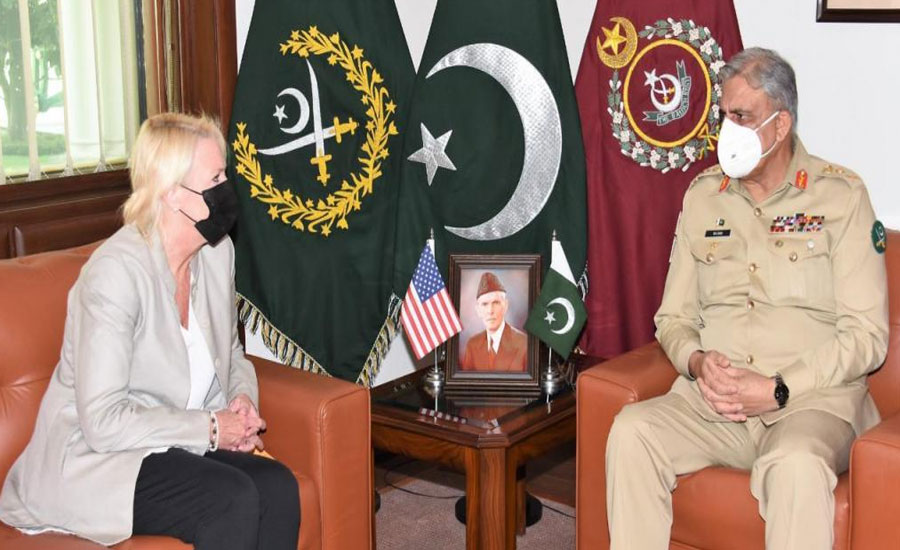 آرمی چیف سے امریکی ناظم الامور کی ملاقات، باہمی دلچسپی اُمور، افغان امن عمل پر گفتگو