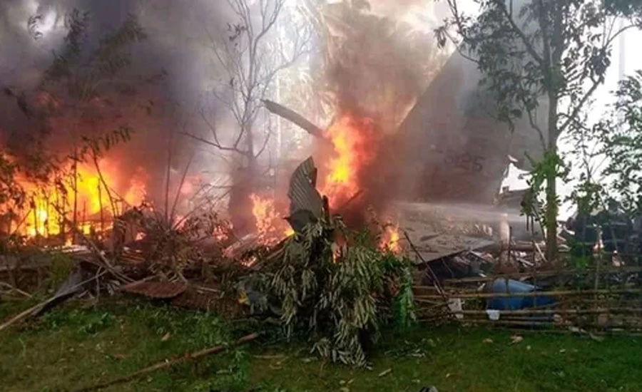 فلپائنی فوجی طیارہ گر کر تباہ، 85 افراد ہلاک