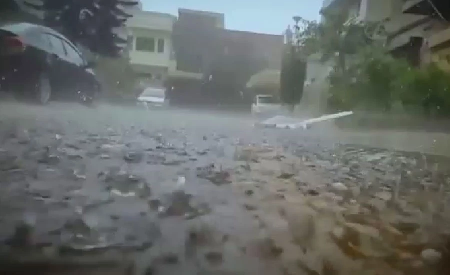اسلام آباد اور راولپنڈی میں موسلا دھار بارش ، موسم خوشگوار ہو گیا