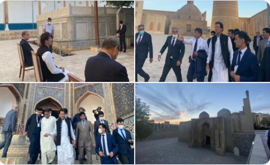 جمعہ کے روز قدیم شہر بخارا کا دورہ کیا، وزیراعظم عمران خان