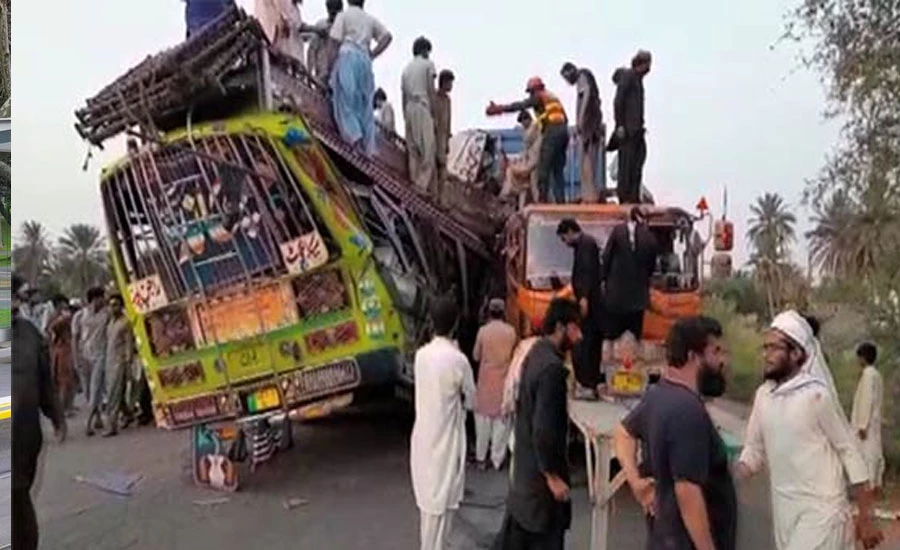 ڈیرہ غازی خان، بس اور ٹرالر میں تصادم، 30 افراد جاں بحق، 40 سے زیادہ زخمی