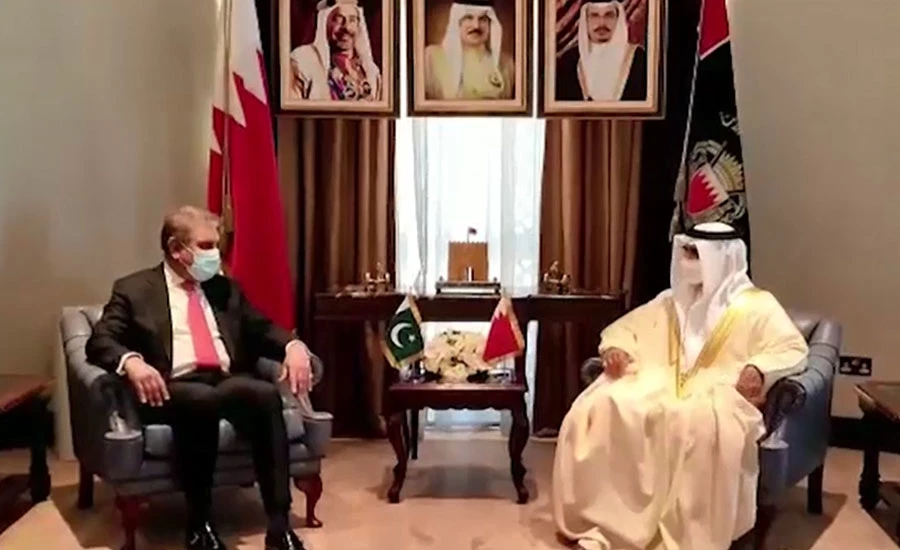 شاہ محمود قریشی کی بحرینی ہم منصب سے ملاقات، دو طرفہ اہم اُمور پر تبادلہ خیال