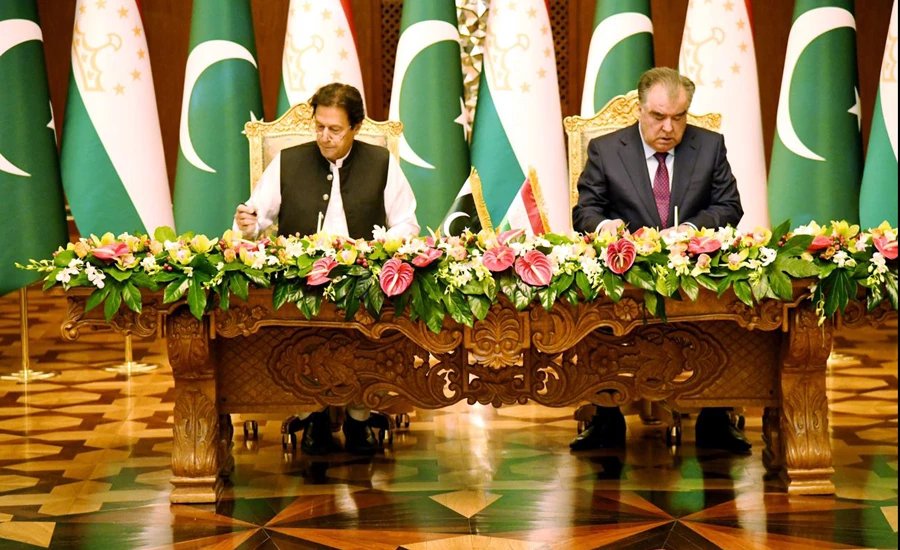 پاکستان اور تاجکستان کا دو طرفہ تعلقات اورعلاقائی تعاون بڑھانے پر اتفاق