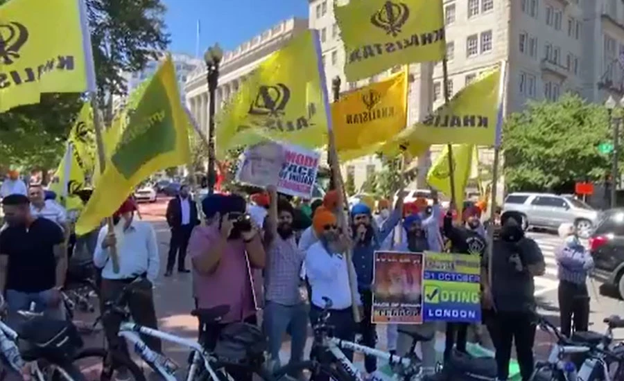بھارتی وزیراعظم مودی کے امریکا پہنچتے ہی بھارت مخالف مظاہروں کا سلسلہ شروع