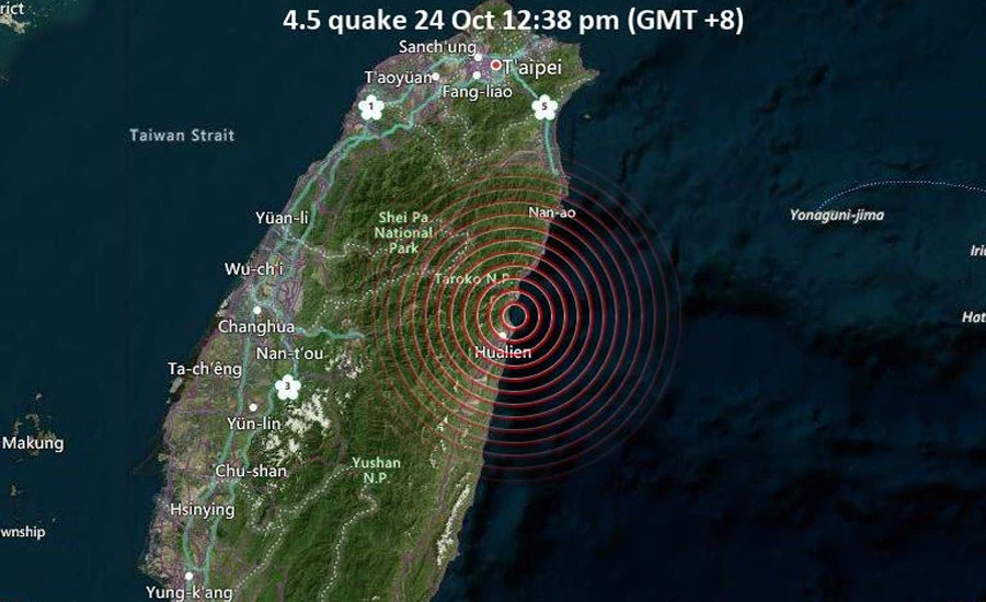 تائیوان میں 6 اعشاریہ 2 شدت کے زلزلے کے جھٹکے