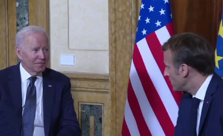 سفارتی کشیدگی کے بعد امریکی اور فرانسیسی صدر کی پہلی بار ملاقات