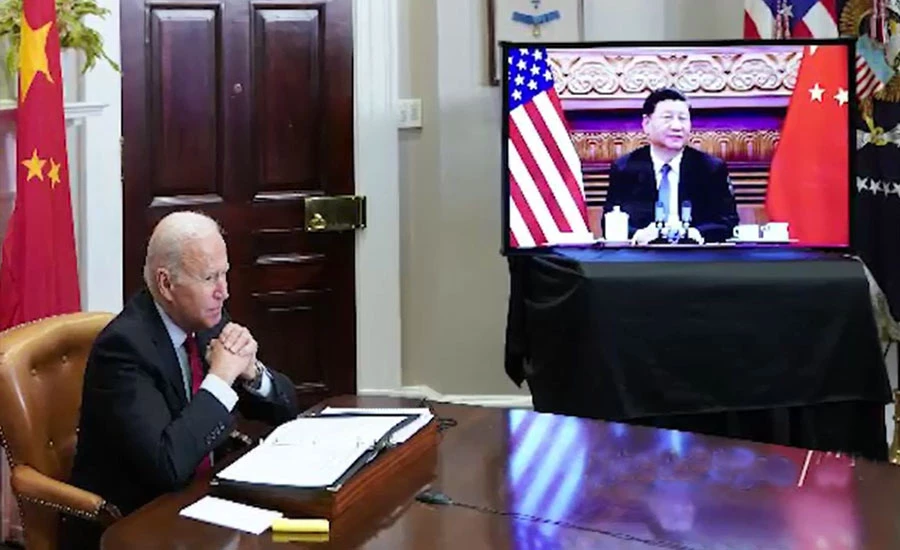 امریکی صدر جوبائیڈن اور چینی صدر شی جن پنگ کی ورچوئل ملاقات