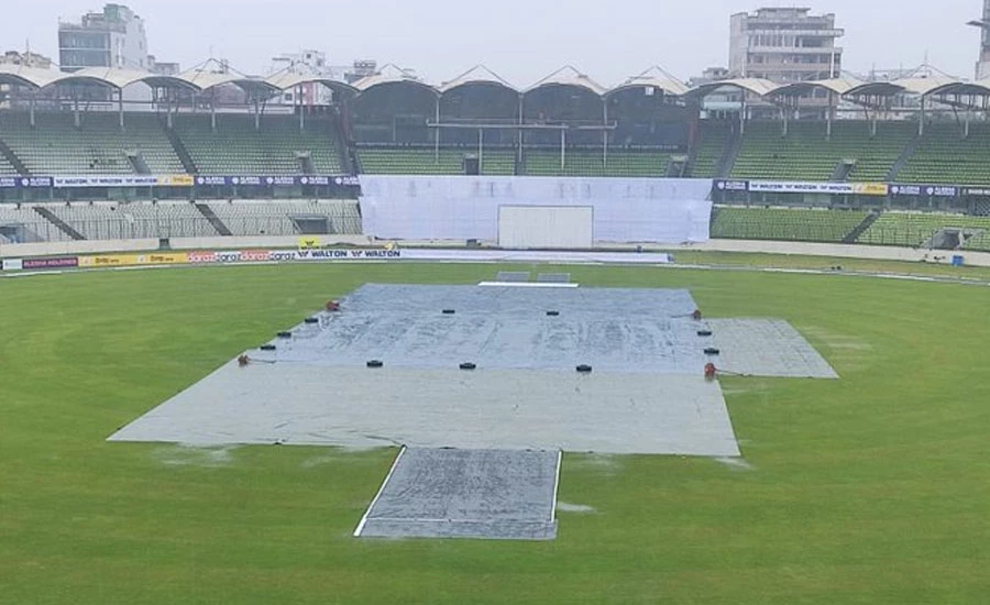 پاک بنگلہ دیش دوسرے ٹیسٹ کے تیسرے روز کا کھیل بارش کی نذر