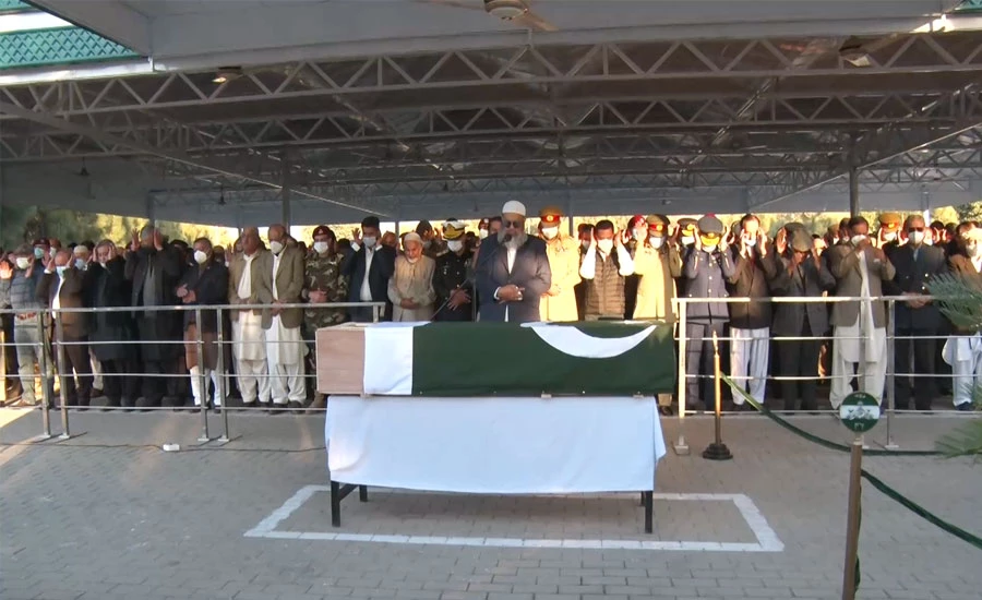 جنرل (ر) شمیم عالم خان کی نماز جنازہ آرمی قبرستان راولپنڈی میں ادا کردی گئی