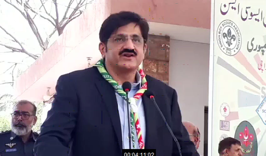 مراد علی شاہ کی سندھ اسکاؤٹ کیمپوری کی اختتامی تقریب میں شرکت، جسمانی و ذہنی مہارتوں کا مظاہرہ دیکھا